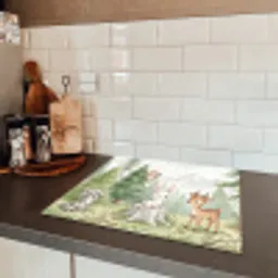 Bos - Dieren - Groen Inductie beschermer vinyl 3mm middel -sfeer3
