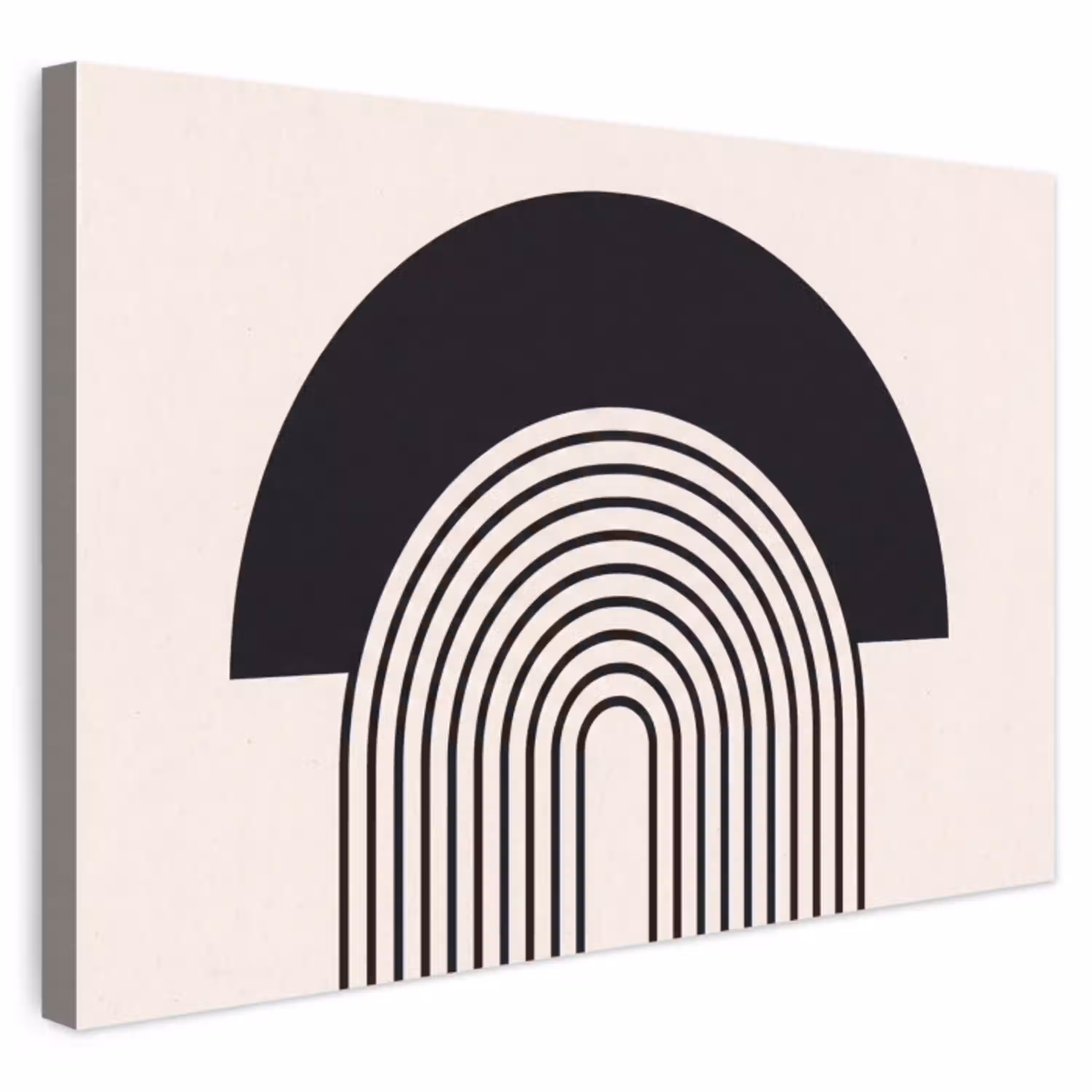 Abstract - Boog - Modern Tuinposter op houten frame 2 cm dik klein -3d
