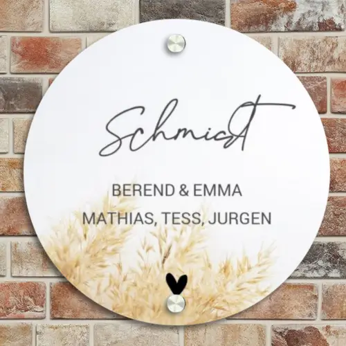 Pluimgras - Sierlijk Naambord Rond klein -sfeer2