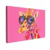 Giraf - Roze - Bril - Sjaal canvas 2cm klein -z3d