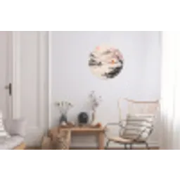 Zon - Japans - Traditioneel Wandcirkel aluminium klein -woonkamer