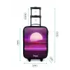 Rasterlandschap met zon Kinderkoffer - Zwart klein -productfoto_formaten