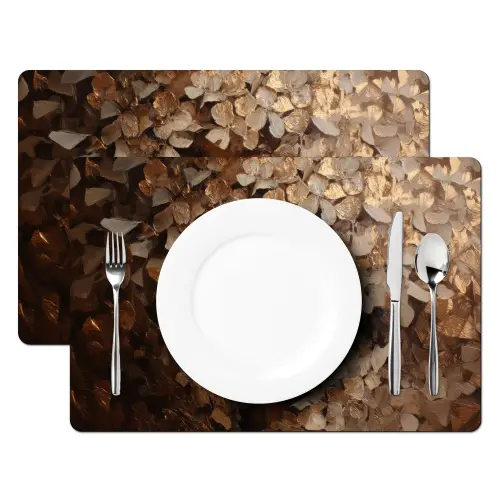Gezicht - Vrouwe - Bladeren - Penseelstreken Placemat vinyl groot -zzsfeer2_Kitchenyeah-website