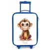 Baby aap Kinderkoffer - Blauw klein -zz3dotto