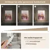 Paars - Abstract - Verf - Goud Light Box met kabel (Tafellamp) klein -USP_dimbaarNL