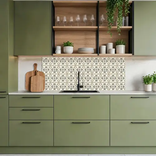 Floraal - Patroon - Kleurrijk keuken achterwand 2 middel 871 -sfeer3