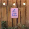 Quote - Blauw - Lettertype - Keuken tuinposter los doek klein -sfeer1