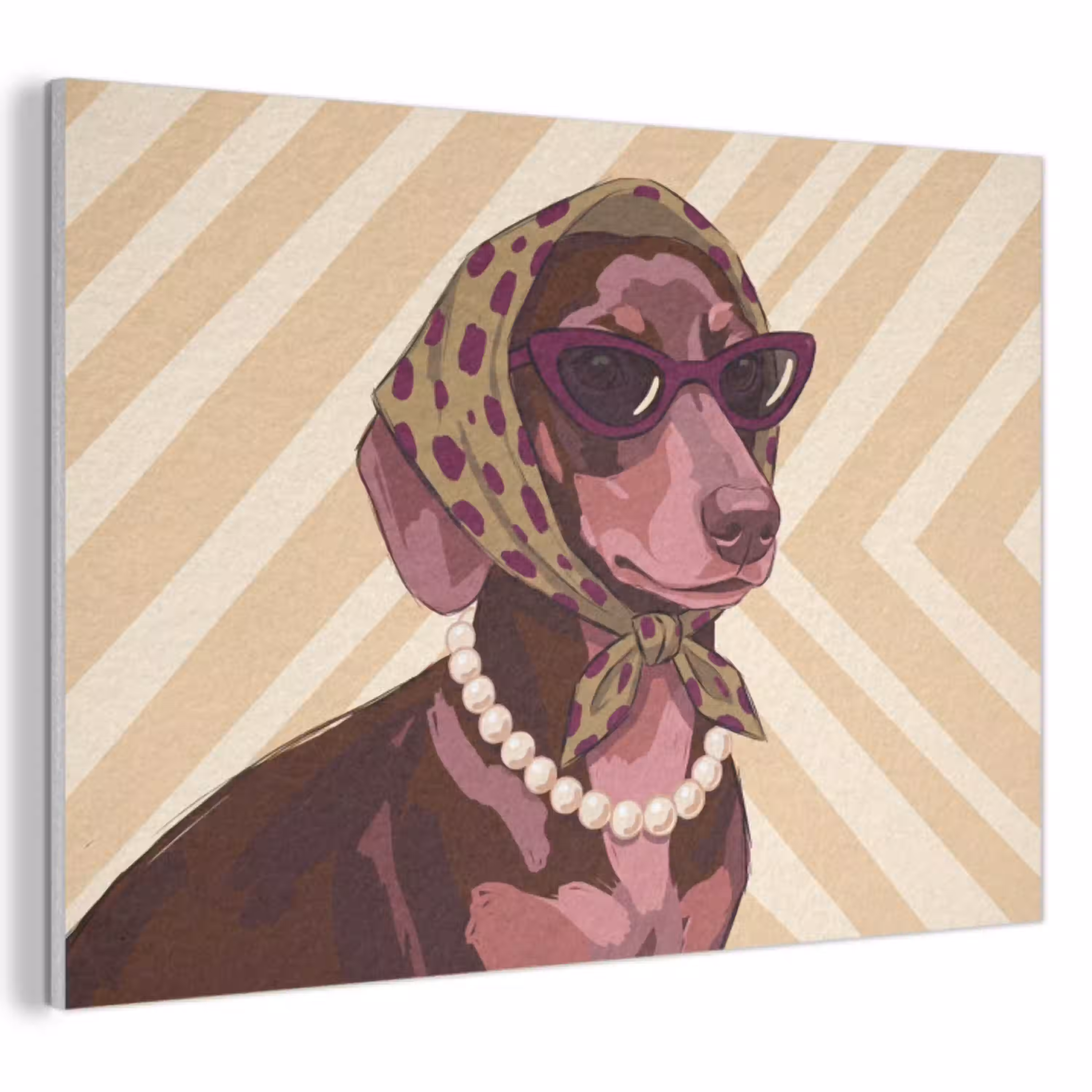 Hond - Zonnebril - Hoofddoek - Dieren - Modern PET vilt klein -3d