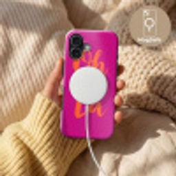 Oh la la - Roze - Oranje - Minimalistisch Toughcase MagSafe Apple iPhone 17 klein -USP_MagsafeV