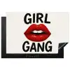 Lip - Girl - Rood - Letters Inductie beschermer vinyl 3mm klein -3d