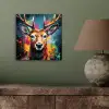 Hert - Graffiti - Dieren - Kleuren aluminium wit klein -sfeer2
