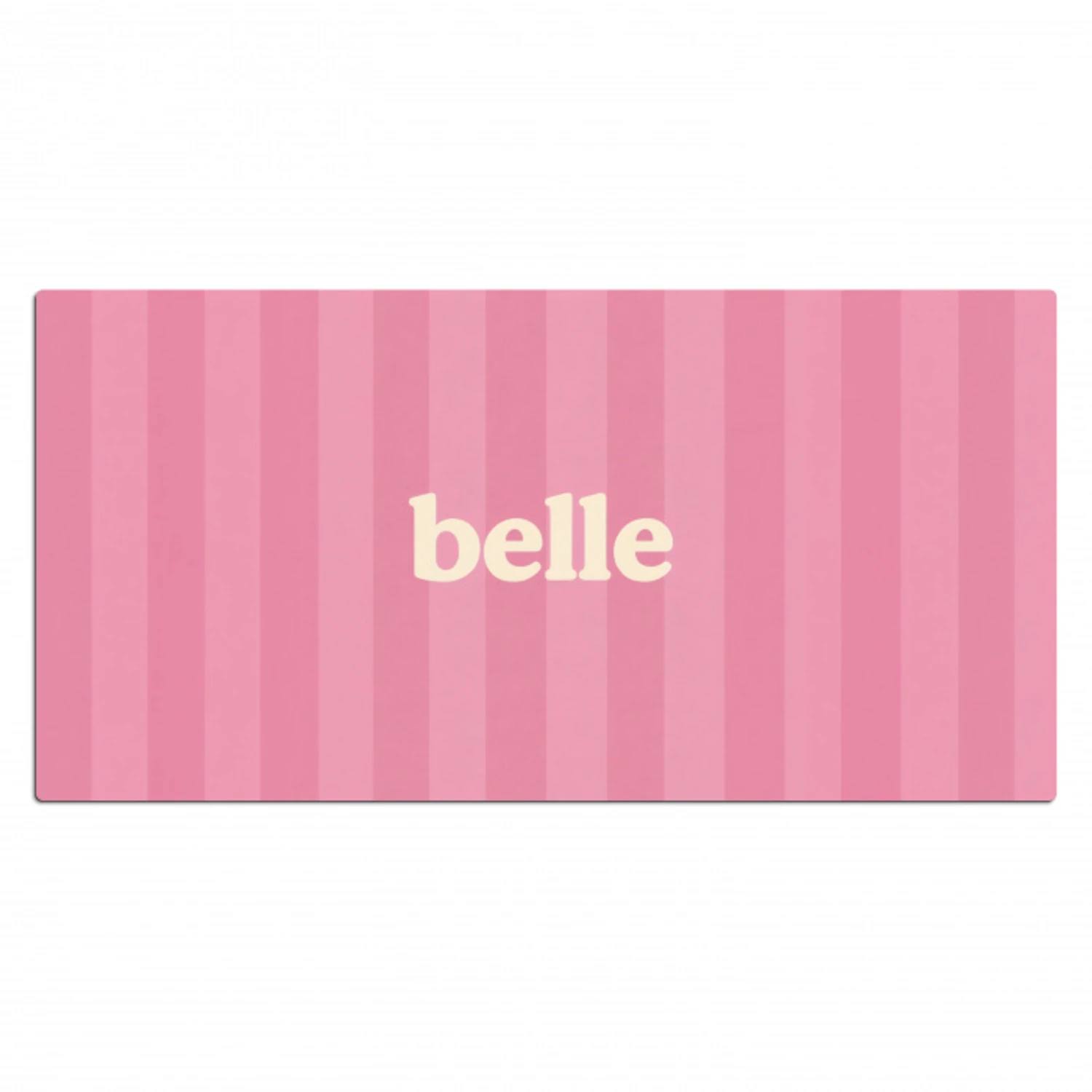 Roze - Gestreept - Belle Muismat XXL klein -3d_leeg