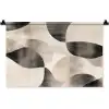 Grillige vormen - Subtiele overgangen - Dynamisch Wandkleed katoen klein -zz3d