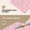 Terrazzo -  Patroon - Kleurrijk - Roze Inductie beschemer met haakjes klein 777 -ky-schoon-nl