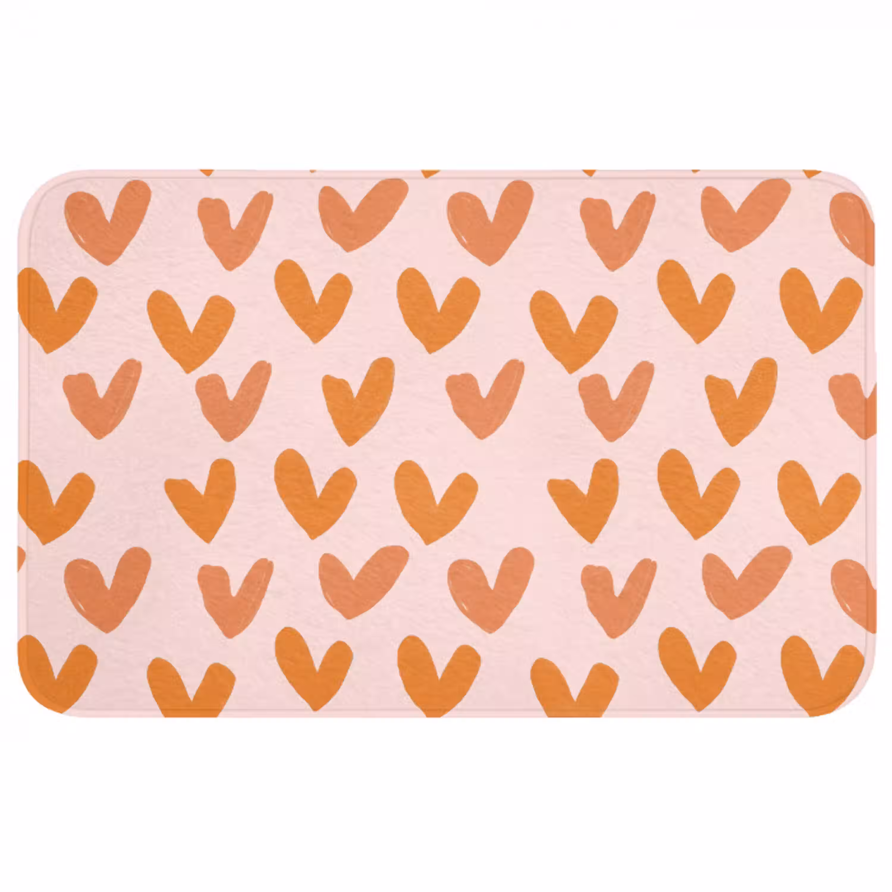 Hartjes - Getekend - Oranje Badmat middel 997 -3d