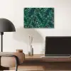 Bladeren - Tropical - Jungle aluminium wit klein -sfeer5