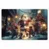 Kerstvreugde - Sneeuw - Kleurrijk Placemat vinyl groot -zzsfeer1_Kitchenyeah-website