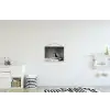 Bengaal - Kat - Tafelkleed - Zwart - Wit - Dier textielposter latten blank klein -kinderkamer