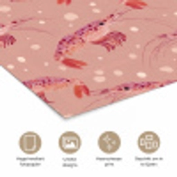 Garnalen - Stippen - Roze poster papier klein 62 -closeup_NL