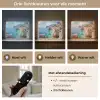 Kustdorp - Schilderij - Rotsen - Boten Light Box met batterij (Wandlamp) middel -USP_lichtkleurNL