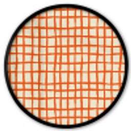 Patroon - Lijnen - Oranje Fotolijst rond zonder passe partout klein 856 -3d