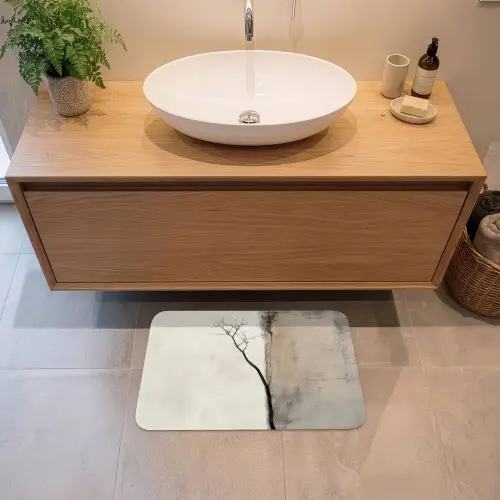Wabi sabi - Plant - Beige Badmat klein -sfeer1
