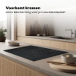 Diep Antraciet Textuur Inductie beschermer vinyl 3mm klein -sfeer1