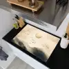 Landschap - Japandi - vogel Inductie beschemer met haakjes klein -sfeer1