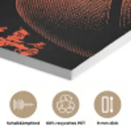 Basketbal - Verf - Sport - Oranje PET vilt klein -closeup_DE