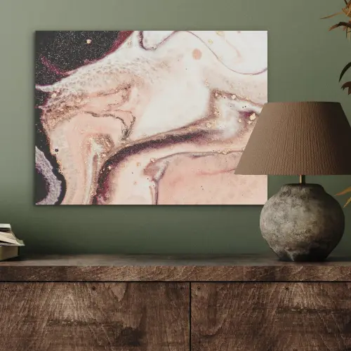 Steen - Marmer - Edelsteen - Abstract - Natuur - Roze PET vilt klein -sfeer2