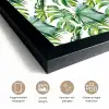 Monstera - Palmblad - Jungle - Tropisch fotolijst zwart zonder passe partout klein -sfeer2