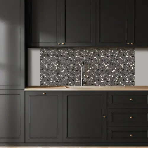 Terrazzo -  Patroon - Grijs keuken achterwand 2 middel 871 -sfeer1