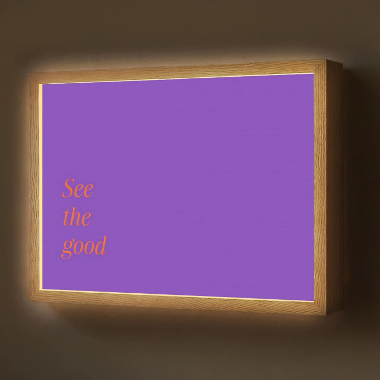 See the good - Oranje - Paars Light Box met batterij (Wandlamp) middel -z3d_website