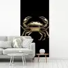 Goud - Krab - Dieren - Zwart fotobehang vinyl groot -woonkamer