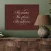 She plans she glows she achieves - Rood - Cursief PET vilt klein -sfeer2