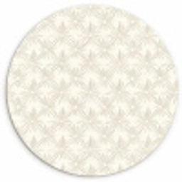 Patroon - Bloemen - Beige Wandcirkel kunststof plaat 5mm dik klein 188 -3d