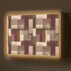Modern - Geometrie - Kleurrijk Light Box met batterij (Wandlamp) middel 907 -z3d_website