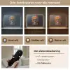 Bloemen - Kleurrijk - Schedel Light Box met batterij (Wandlamp) middel -USP_lichtkleurNL