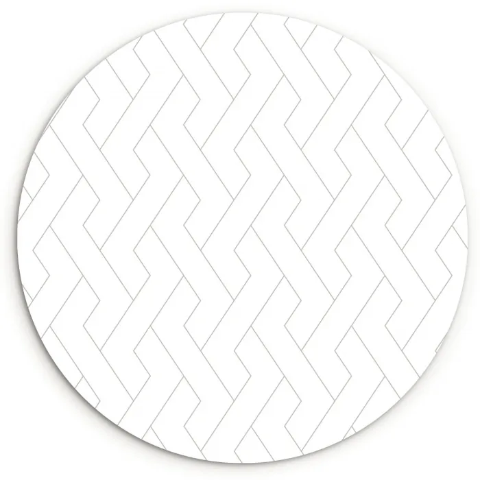 Grafisch - Patroon - Modern Wandcirkel kunststof plaat 5mm dik klein 188 -3d