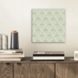 Waaiers - Patroon - Groen aluminium wit klein 46 -sfeer1