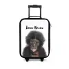 Charlie Chimp Kinderkoffer - Zwart klein -3d