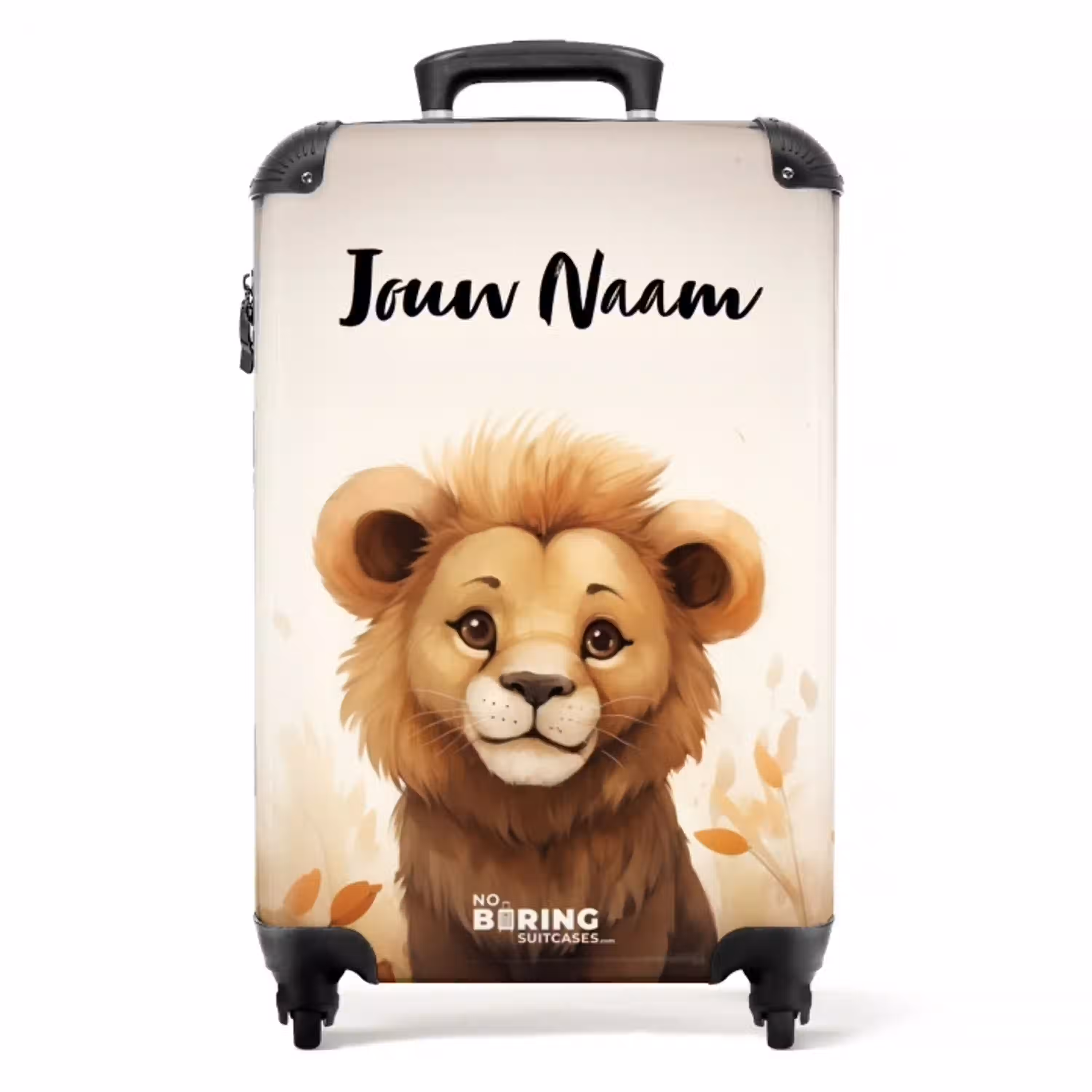 Ludo leeuw NBS - Handbagage koffer - Kinderen Unisex middel -productfoto_recht