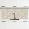 Lijnen - Waaier - Beige keuken achterwand 2 middel 871 -3d