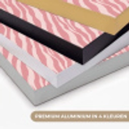 Zebra - Print - Roze Textielframe zwart klein 947 -USP_kleurenNL