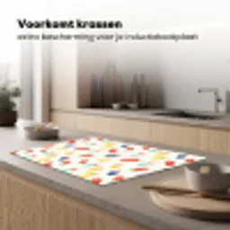 IJsjes - Speels - Kleurrijk Inductie beschermer vinyl 3mm klein 276 -sfeer1
