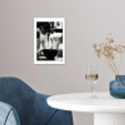Coffee - Espresso - Koffiemachine - Kop poster papier klein -sfeer3