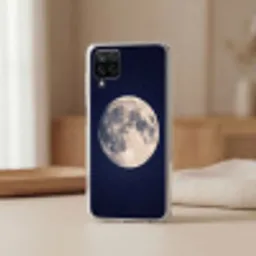 Ruimte - Maan - Kosmos Telefoonhoesje Samsung Galaxy A12 klein -sfeer2