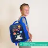 Astronaut - Quote - Planeten - Sterren Kinderrugzak - Blauw middel -sfeer3_NL