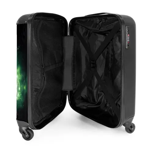 Voetbal on fire NBS - Handbagage koffer - Kinderen Unisex middel -binnenkant