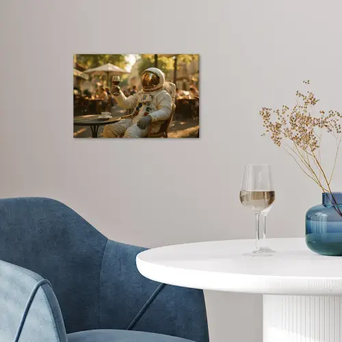 Wijn - Rood - Terras - Koffie poster papier klein -sfeer3